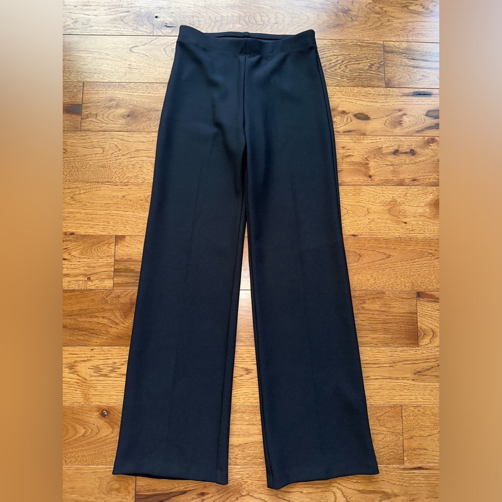 Karen Kane Black Wide Leg Pull On Trouser Pant Size S